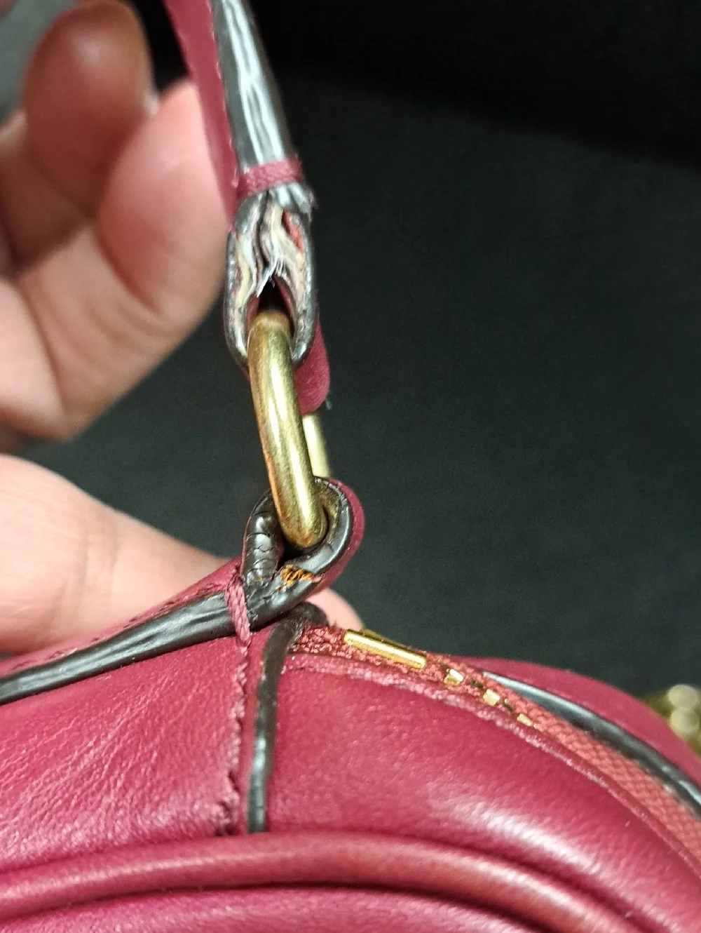 Coach Legacy 25362 Crossbody Bag- refined maroon leather  gold hardware 2013 - Picture 13 of 14